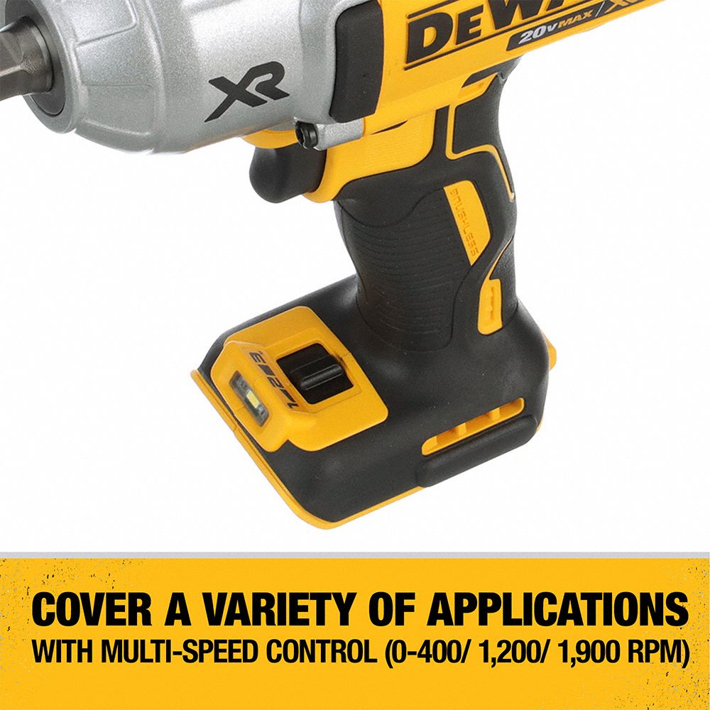 DEWALT Cordless, Impact Wrench, 20V DC, 1,200 ftlb Breakaway Torque