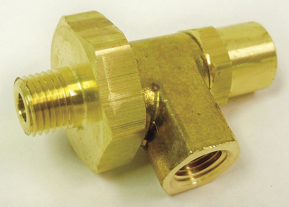 CONRADER Discharge Valve 1/4 in Inlet Size, 1/4 in Outlet Size, 1/4 in