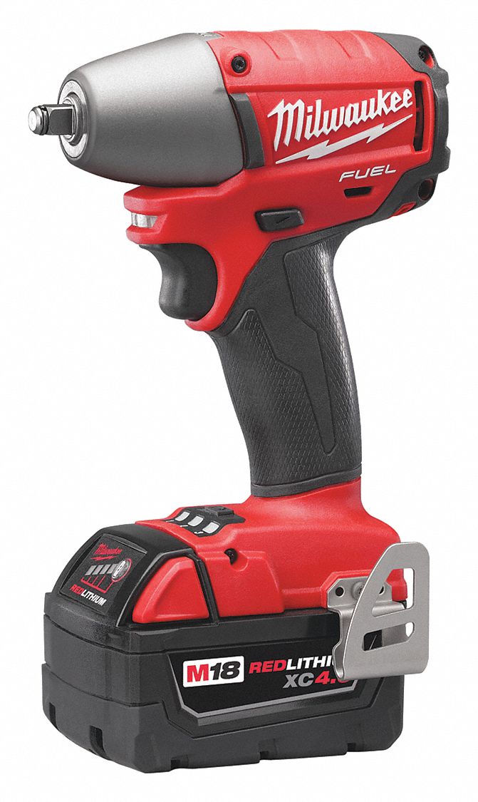 MILWAUKEE 3/8 in Square Impact Wrench, 18V DC Voltage, 210 ftlb Max