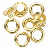 100 pieces miniture brass feed through grommets bushing sleeve 0.088 gromet 