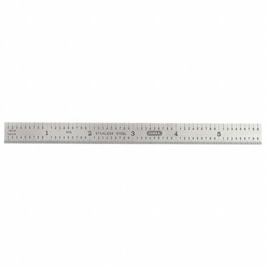 General Tools 616 Flexible Stainless Steel Precision Ruler: Straight Rules  & Yardsticks (038728320964-2)