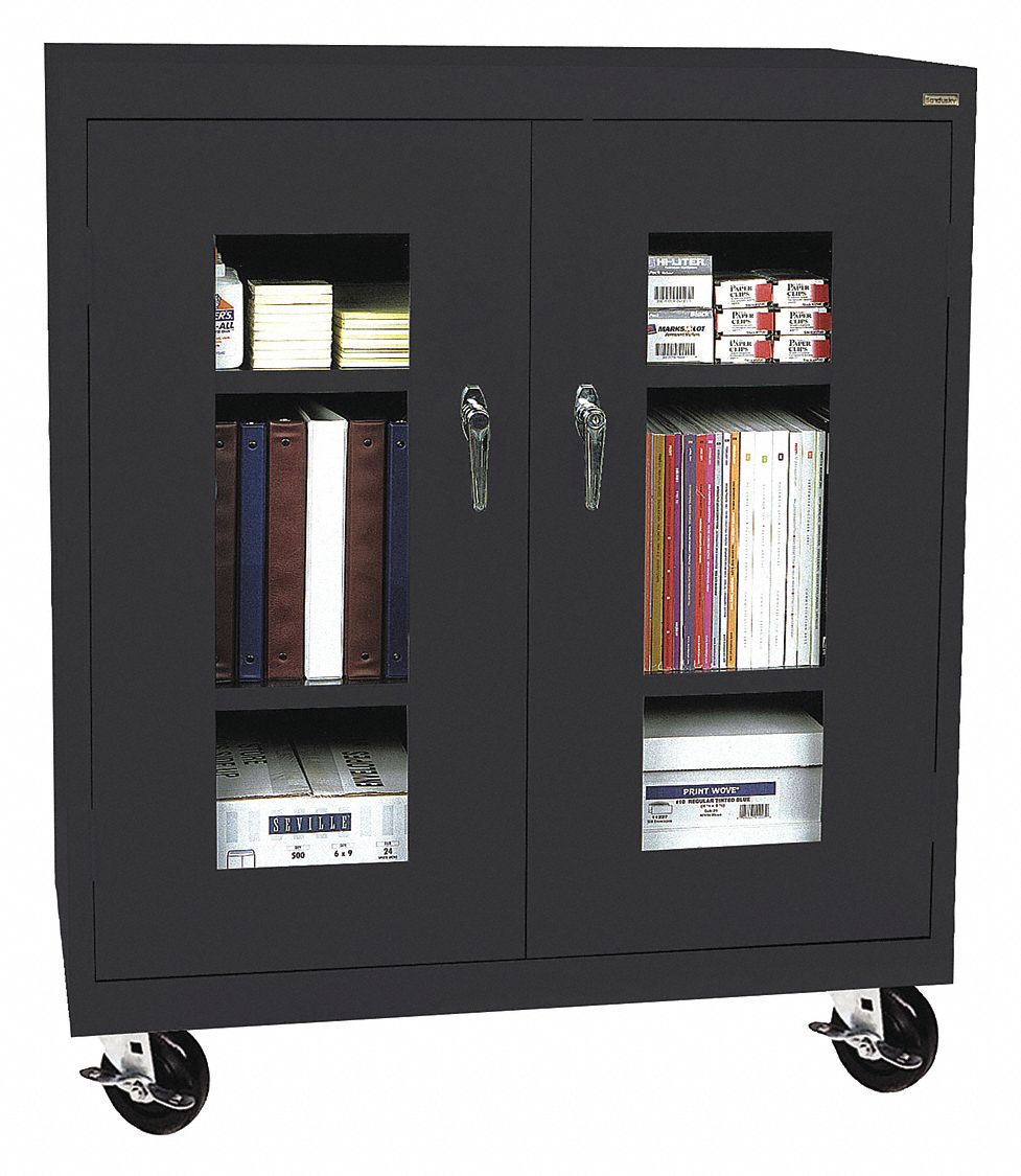 SANDUSKY Commercial Storage Black, 48 in H X 46 in W X 18 in D