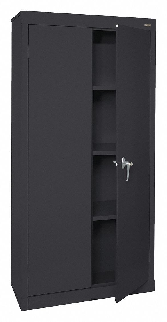 Sandusky Commercial Storage Cabinet Black 72 H X 30 W X 18 D