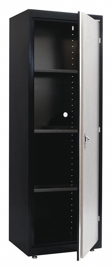 Sandusky Commercial Storage Cabinet Gray Black 72 H X 24 W X