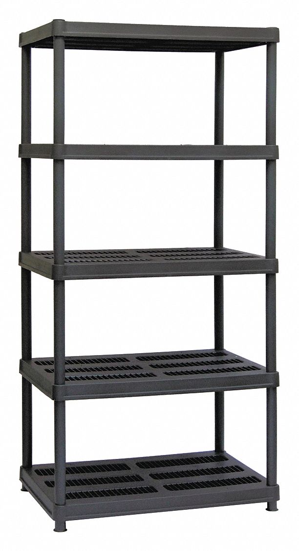 SANDUSKY, 36 in x 24 in, 72 in Overall Ht, Plastic Shelving - 39EY63 ...