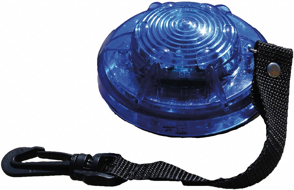 RAILHEAD GEAR, Blue, LED, Personal Warning/Safety Light 39F074M26B