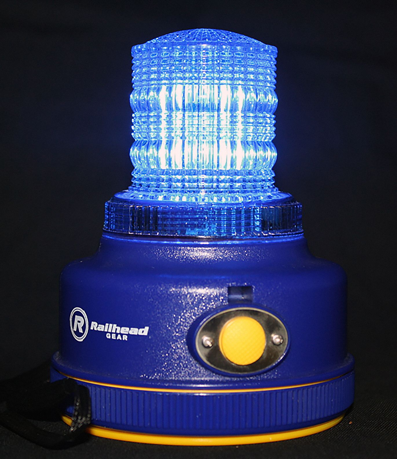 RAILHEAD GEAR Safety/Warning Light Blue, LED, (2) D Batteries