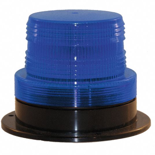 RAILHEAD GEAR, Blue, LED, Warning Strobe - 39F101|M7600-LED B - Grainger