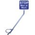 Stop Men At Work Railroad Flag Signs with Supports