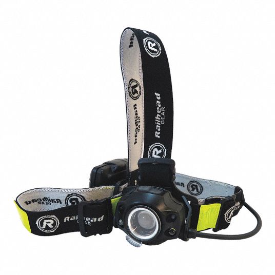 Railhead Gear Led Headlamp Plastic 50 000 Hr Lamp Life Maximum Lumens Output 450 Black 39f123 Ke Hlfc185 Grainger