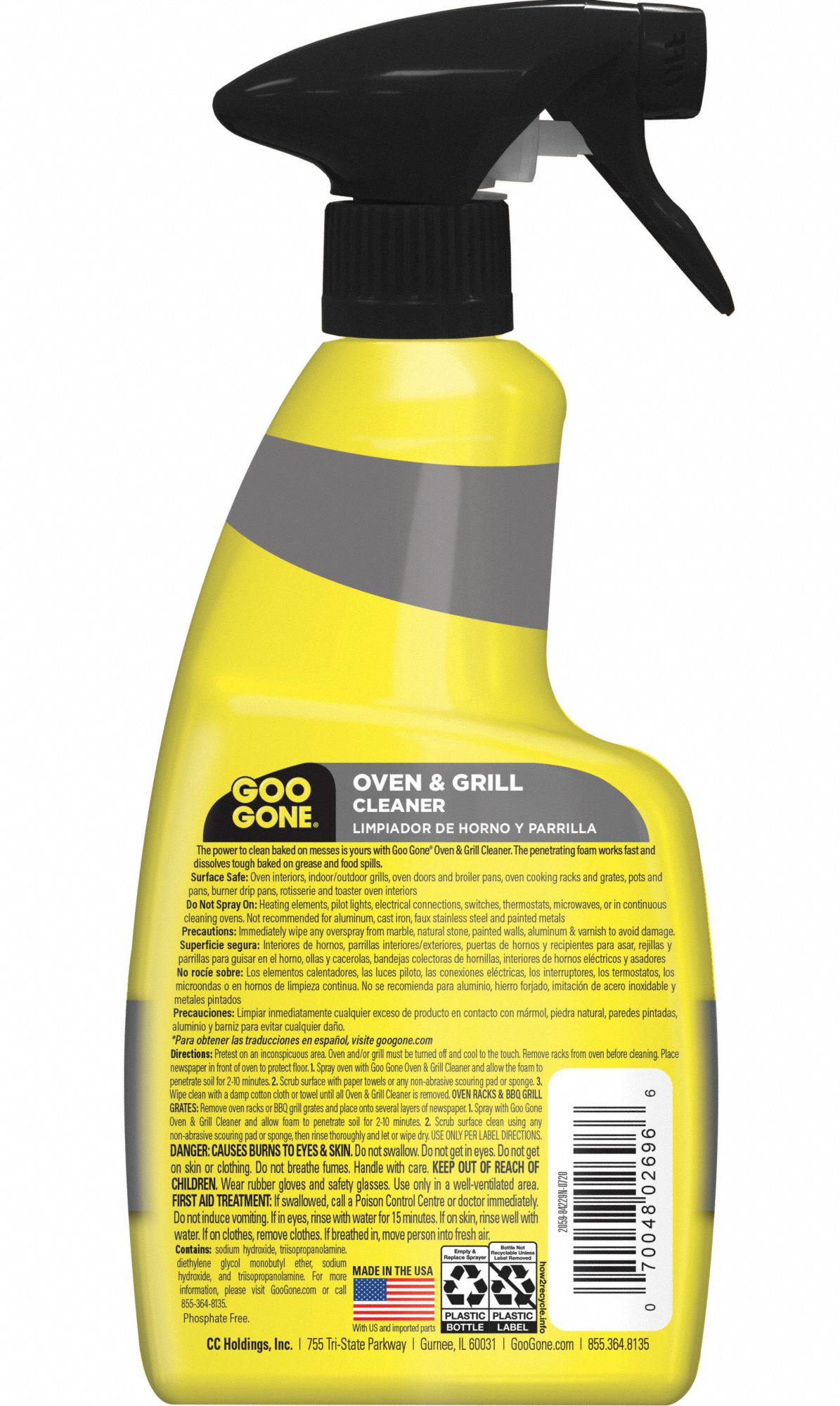 GOO GONE Oven Cleaner Trigger Spray Bottle, 14 oz, Liquid, Unscented