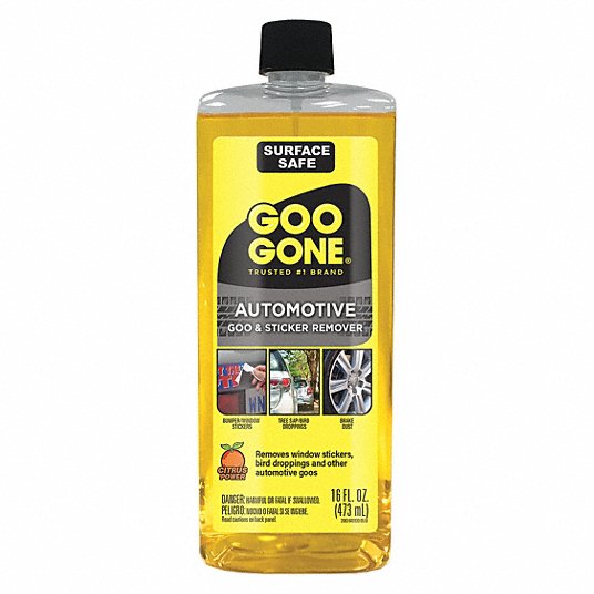 Multi-Purpose Remover: Bottle, Yellow, Clear, Automotive, 16 oz Container Size