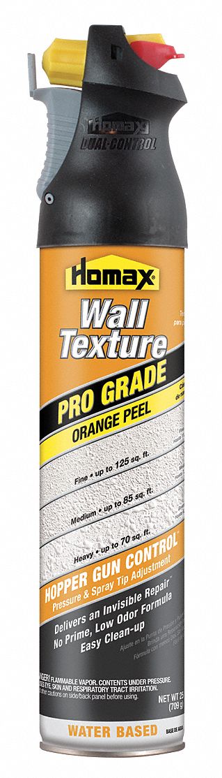 Wall Texture: Tinted/White, 25 oz Net Wt, Orange Peel, 125 sq ft Coverage