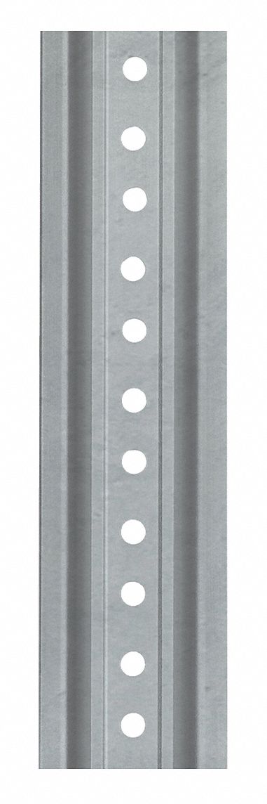 SIGN POST, U-CHANNEL SIGN POST, STEEL, BREAKAWAY FEATURE, 84 IN SIGN POST L, 3 3/16 IN SIGN POST W, SILVER