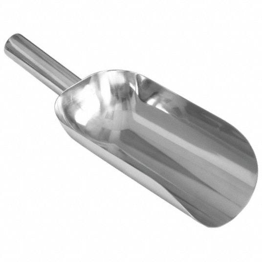 SANI-LAV Pharma Scoop: 32 oz Capacity, Silver, 14 in Overall Lg, 5 in  Overall Wd, Stainless Steel