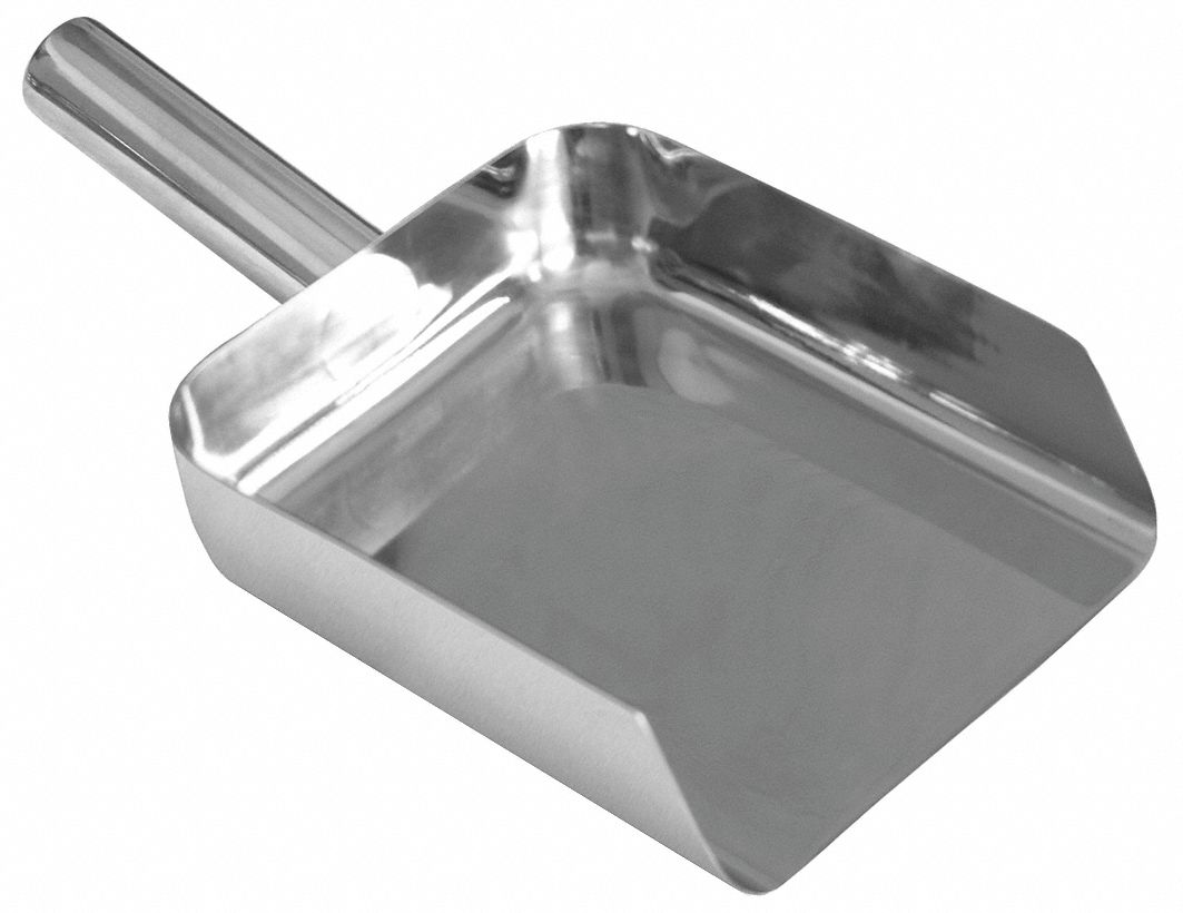 Grainger Ice Scoop, Stainless Steel, 12-ounce Capacity