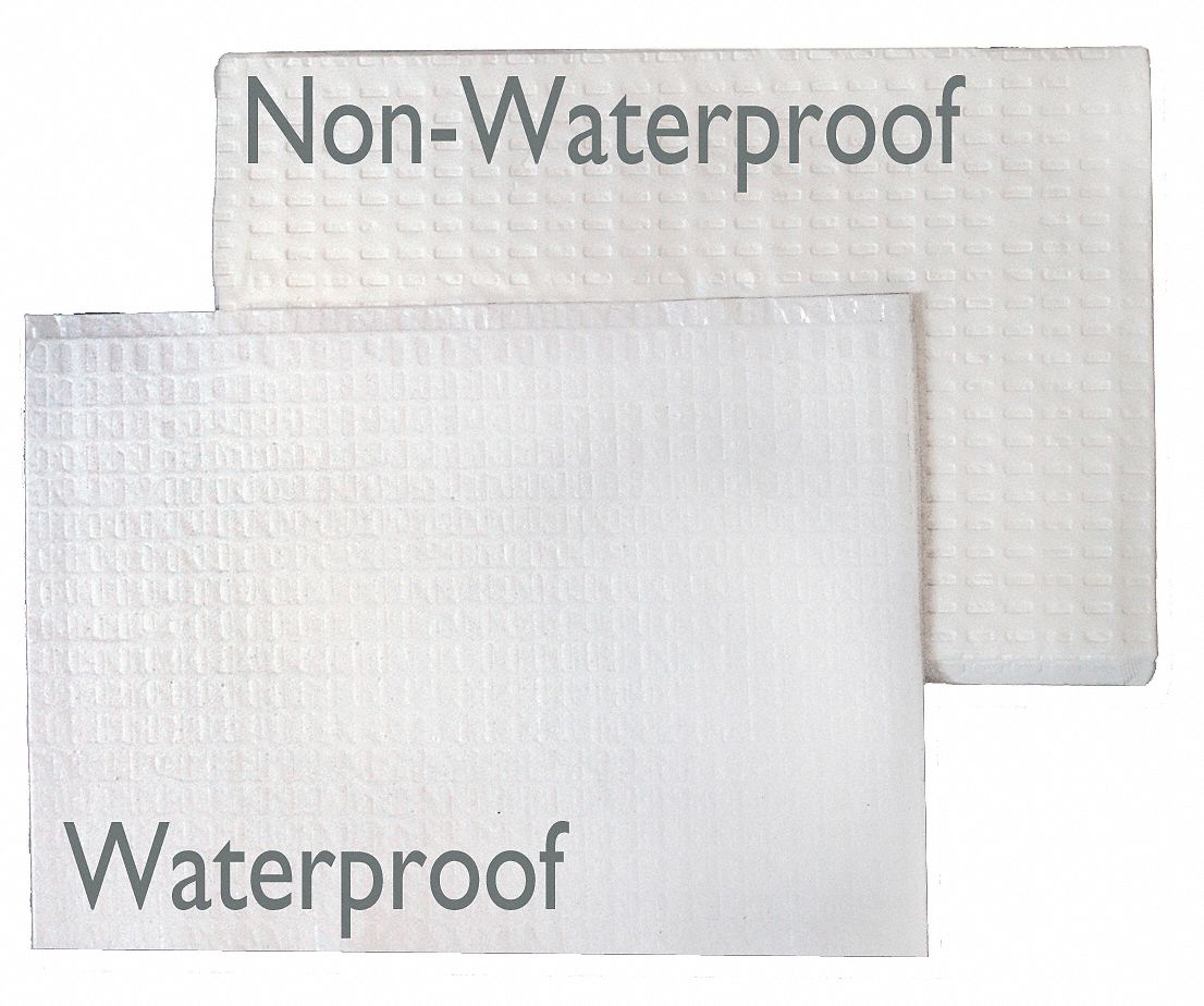 WATERPROOF CHANGING STATION LINERS: 036-LCR, PAPER/VINYL, 18 IN OPEN LG, WHITE, 500 PK