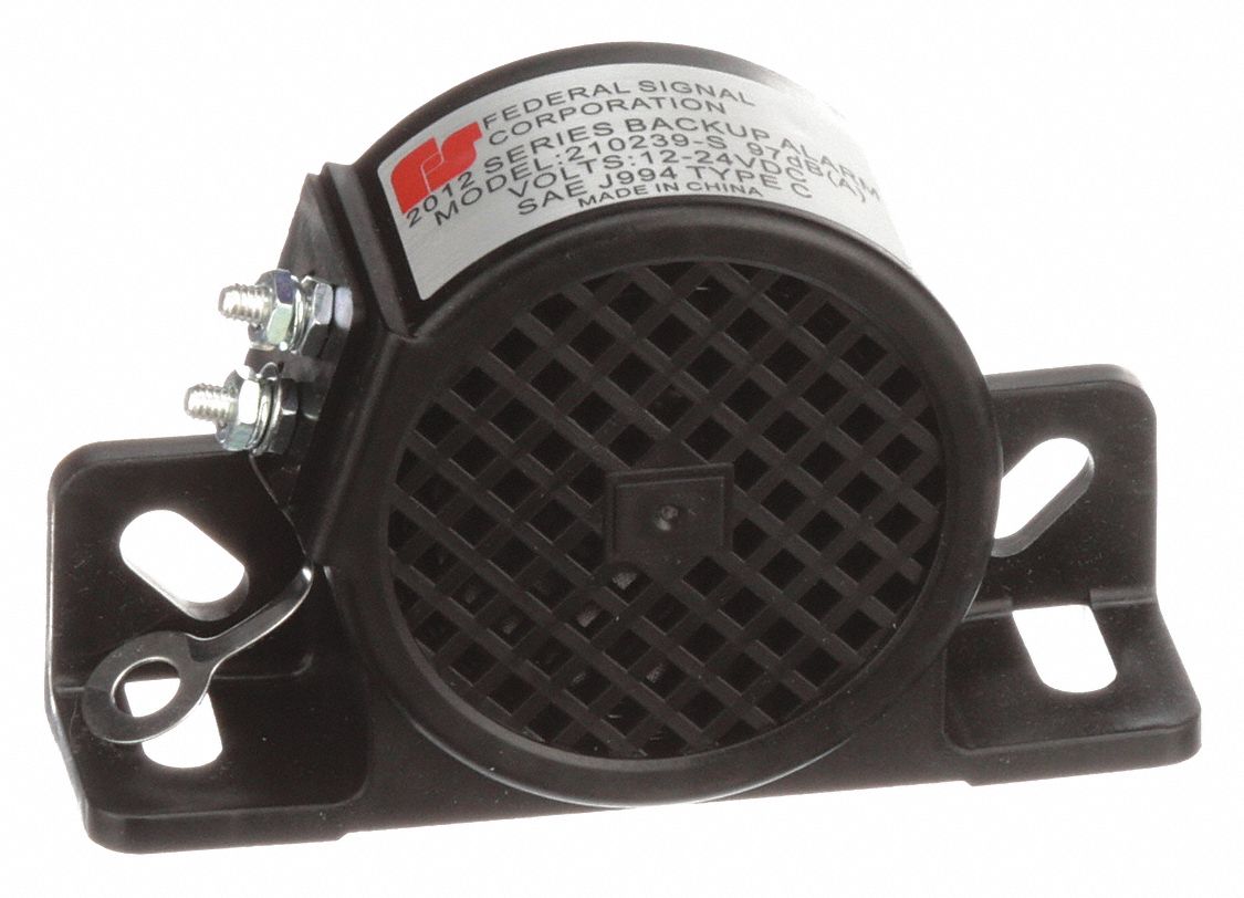 FEDERAL SIGNAL, Fixed, Tonal, Vehicle Backup Alarm 39F744210239S