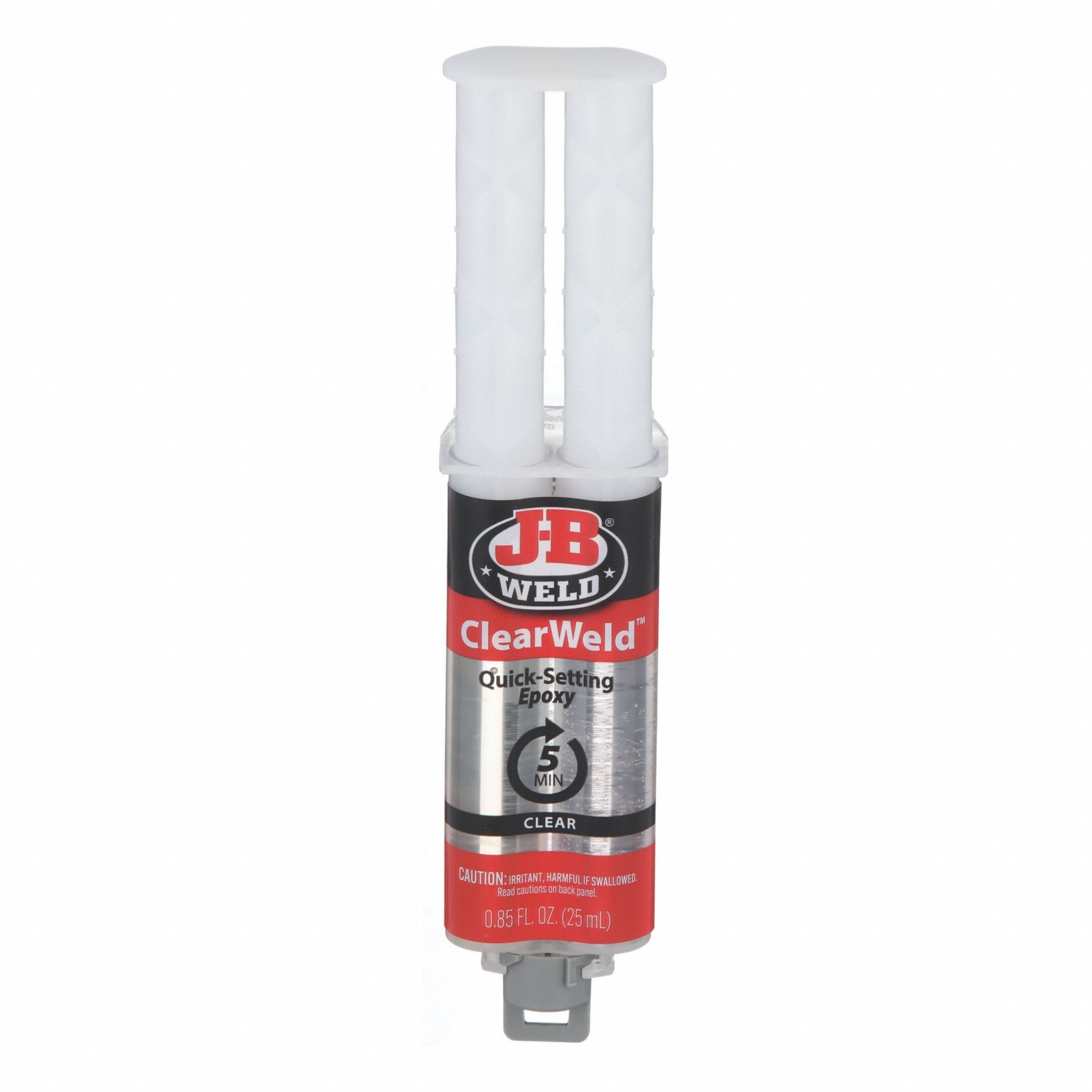 Epoxy Adhesive: ClearWeld, Moisture Cured, 25 mL, Syringe, Clear, Gel