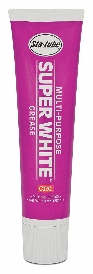 Multipurpose Grease: Lithium, White, 10 oz, NLGI Grade 2, NSF Rating H2 No Food Contact