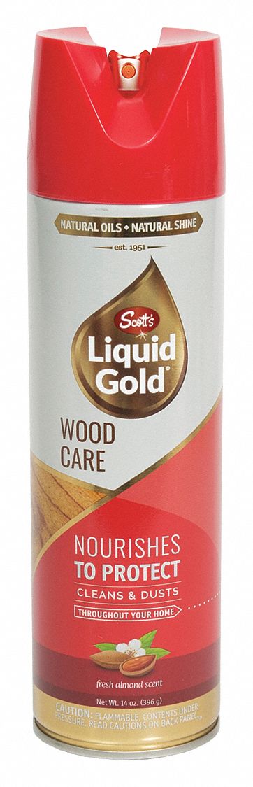 Wood Cleaner: Aerosol Spray Can, 14 oz Container Size, Liquid, Almond