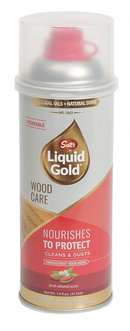 Wood Cleaner: Non-Aerosol Can, 14 oz Container Size, Liquid, Fresh Almond Scent