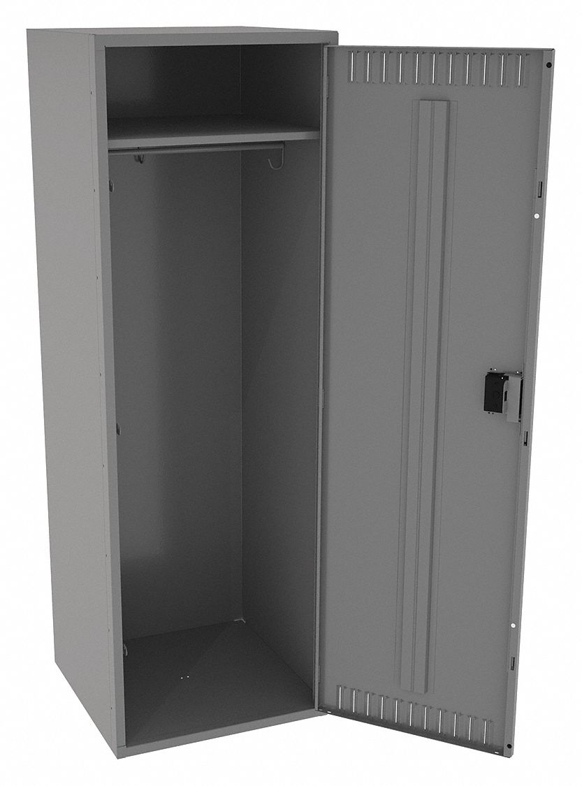 TENNSCO, 24 in x 24 in x 72 in, Louvered, Wardrobe Locker 39FM45STS