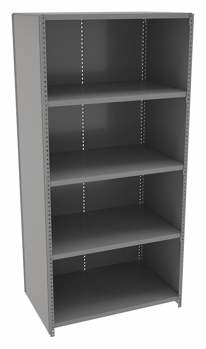 TENNSCO, Standalone, LightDuty, Metal Shelving 39FM62ESPC2436