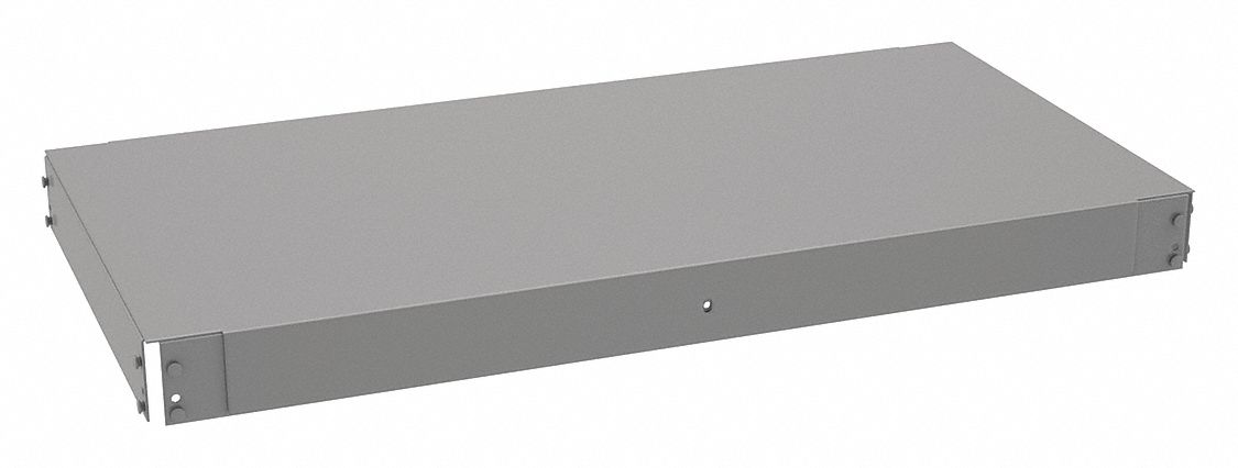 Shelf: 36 in   x 18 in, 4, 000 lb Load Capacity, Steel, 16 ga Decking, Gray, Shelf