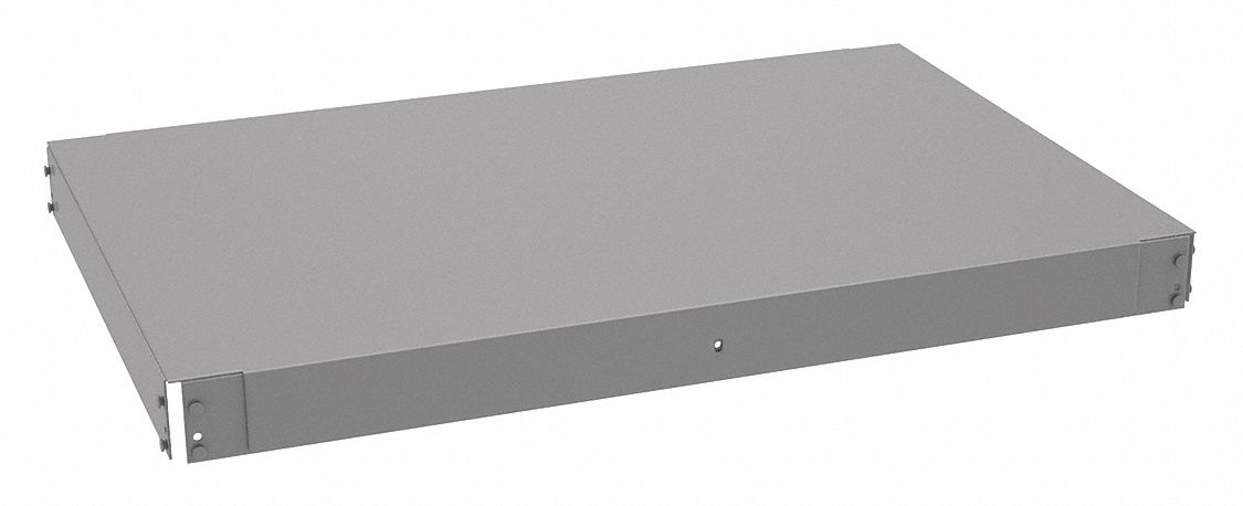 Shelf: 36 in   x 24 in, 4, 000 lb Load Capacity, Steel, 16 ga Decking, Gray, Shelf