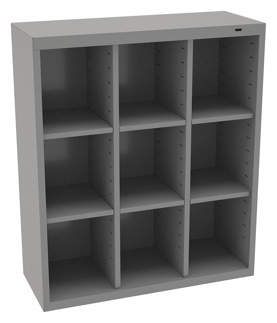 39FN94 - Cubbie Cabinet Med Gray 13-1/2inDx40inH