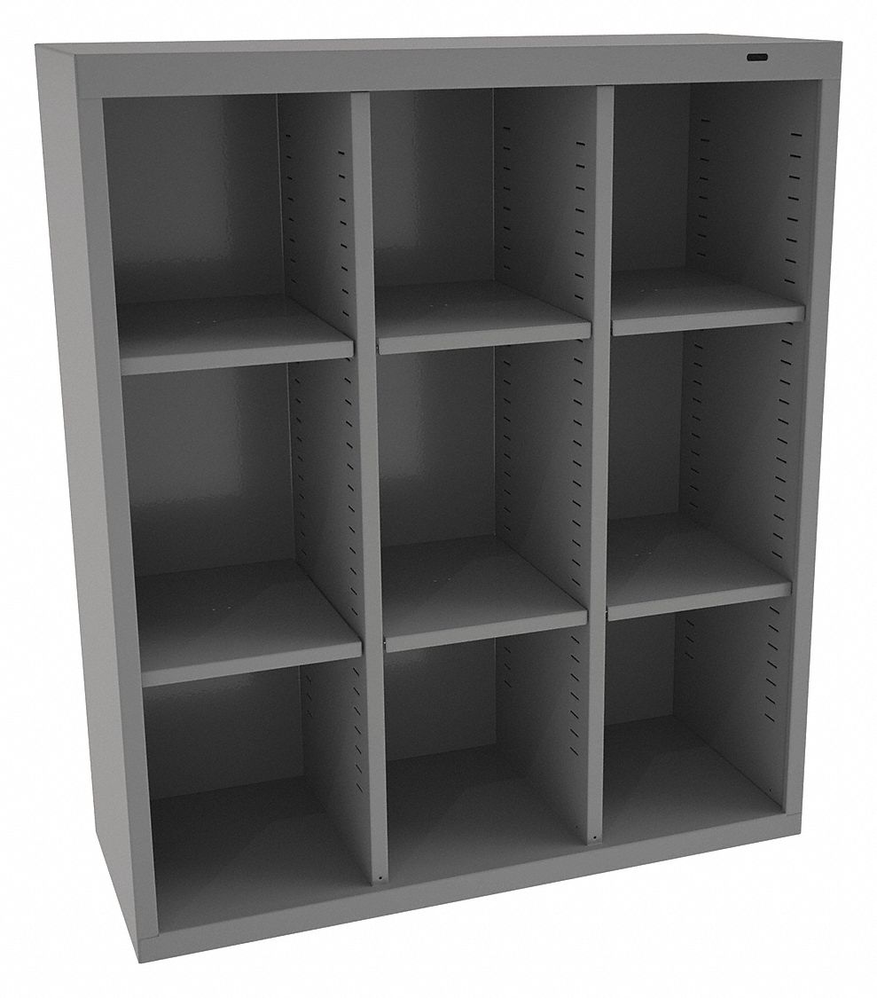 TENNSCO, 34 1/2 in x 13 1/2 in x 42 in, 9 Compartments, Cubbie