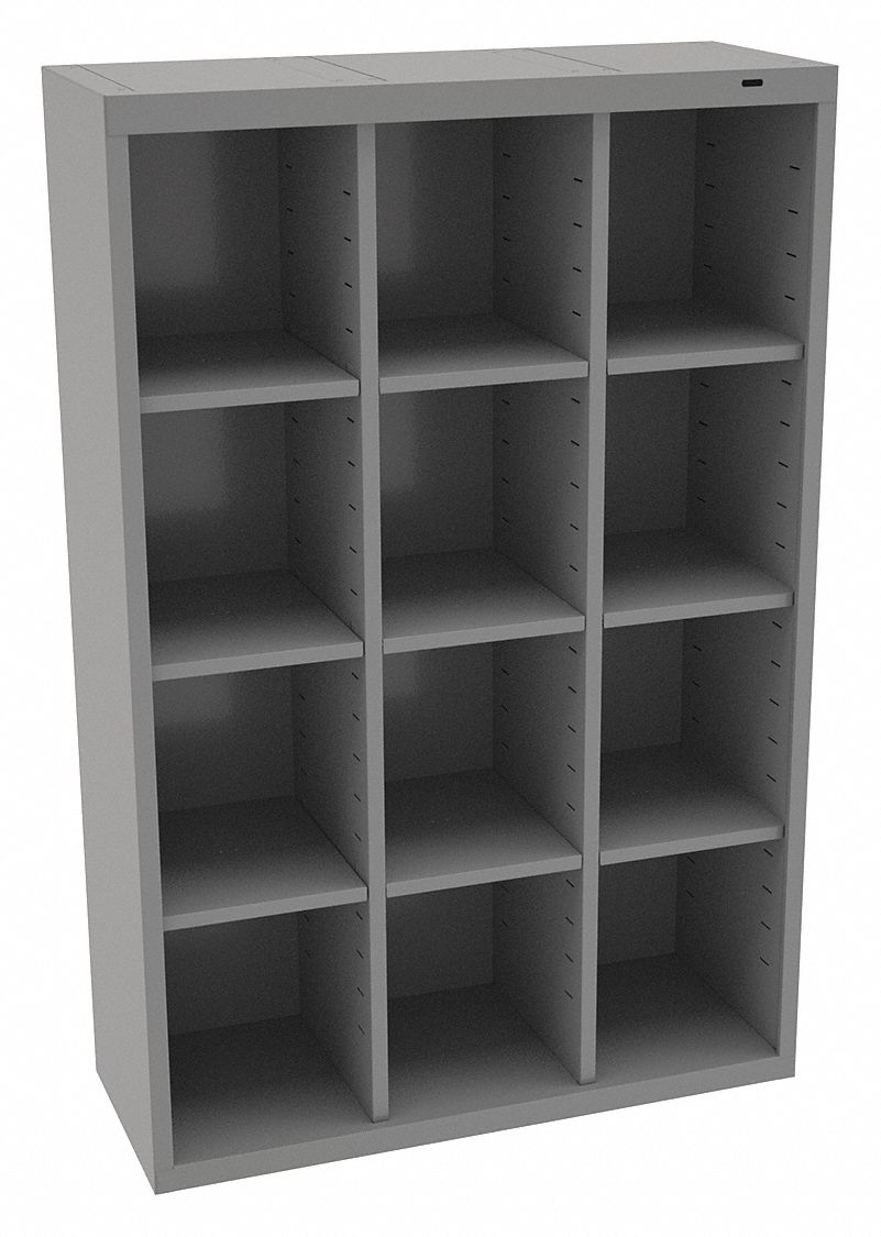 39FN96 - Cubbie Cabinet Med Gray 13-1/2inDx52inH