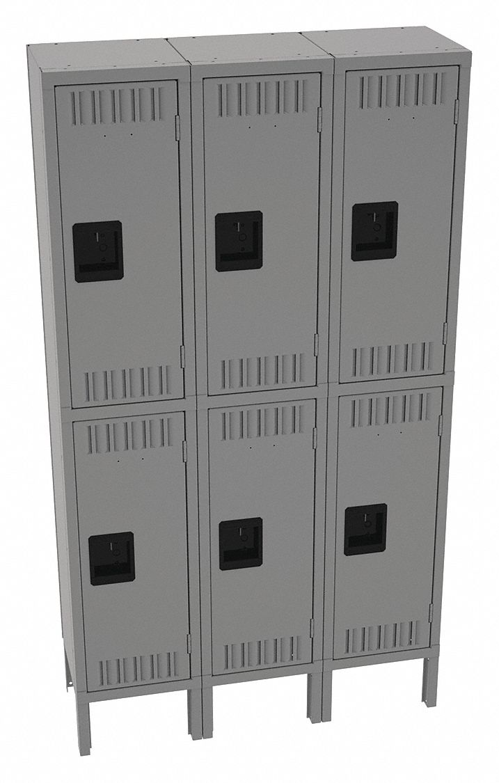 TENNSCO, 36 in x 12 in x 66 in, Louvered, Wardrobe Locker 39FP11DTS