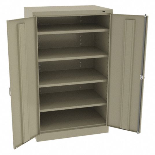 TENNSCO, 36 in x 24 in x 60 in, Swing Handle & Keyed, Storage Cabinet ...