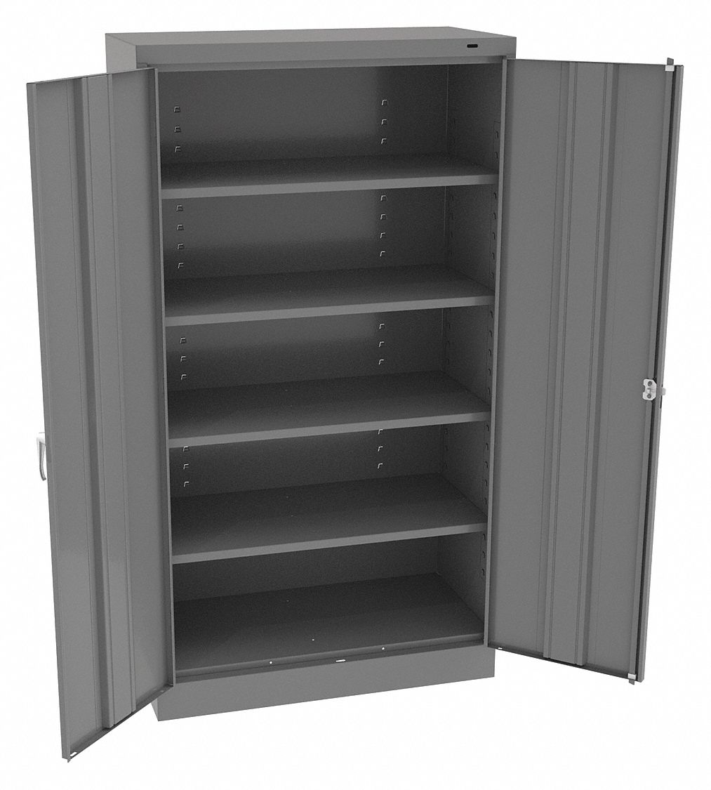 TENNSCO, 36 in x 18 in x 66 in, Swing Handle & Keyed, Storage Cabinet ...