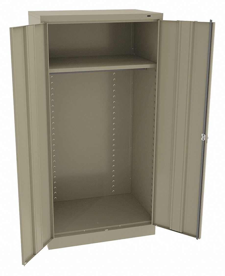 TENNSCO, 36 in x 24 in x 72 in, 1 Adj Shelf, Storage Cabinet - 39FP84 ...