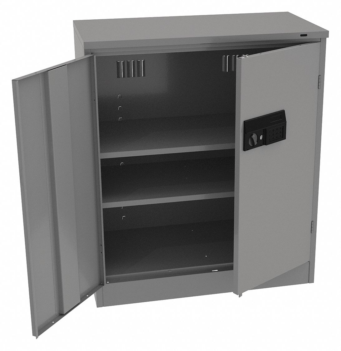 TENNSCO, 36 in x 18 in x 42 in, Recessed Pull Handle & Electronic Keypad, Storage