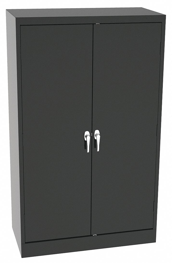 SHELVING CABINET,60" H,36" W,BLACK