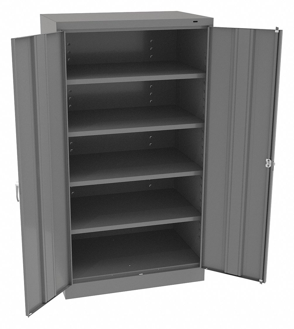 STORAGE CABINET, 36 IN X 24 IN X 66 IN, SWING HANDLE/KEYED, 24 GA PANEL THICK, FRAME