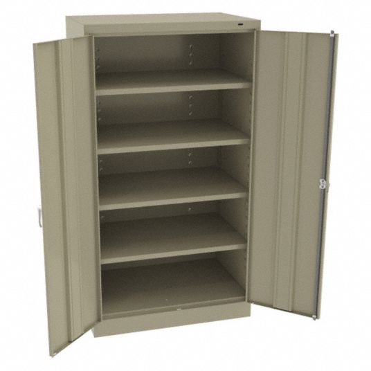 TENNSCO, 36 in x 24 in x 66 in, Swing Handle & Keyed, Storage Cabinet ...