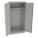 STORAGE CABINET, 36 X 18 X 72 IN, 1 ADJUSTABLE SHELF, SWING HANDLE/KEYED, FRAME, LIGHT GREY