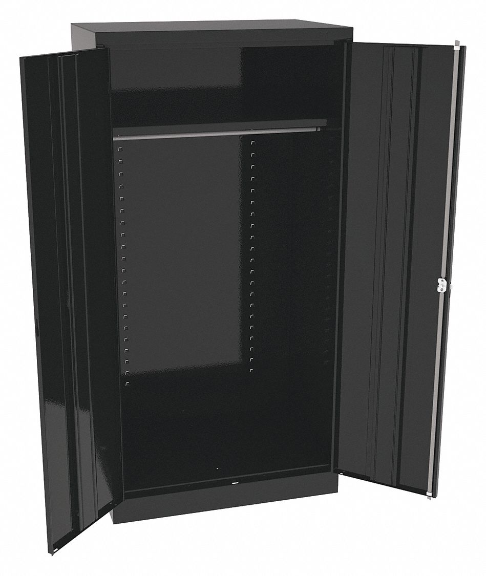 WARDROBE CABINET,72" H,36" W,BLACK