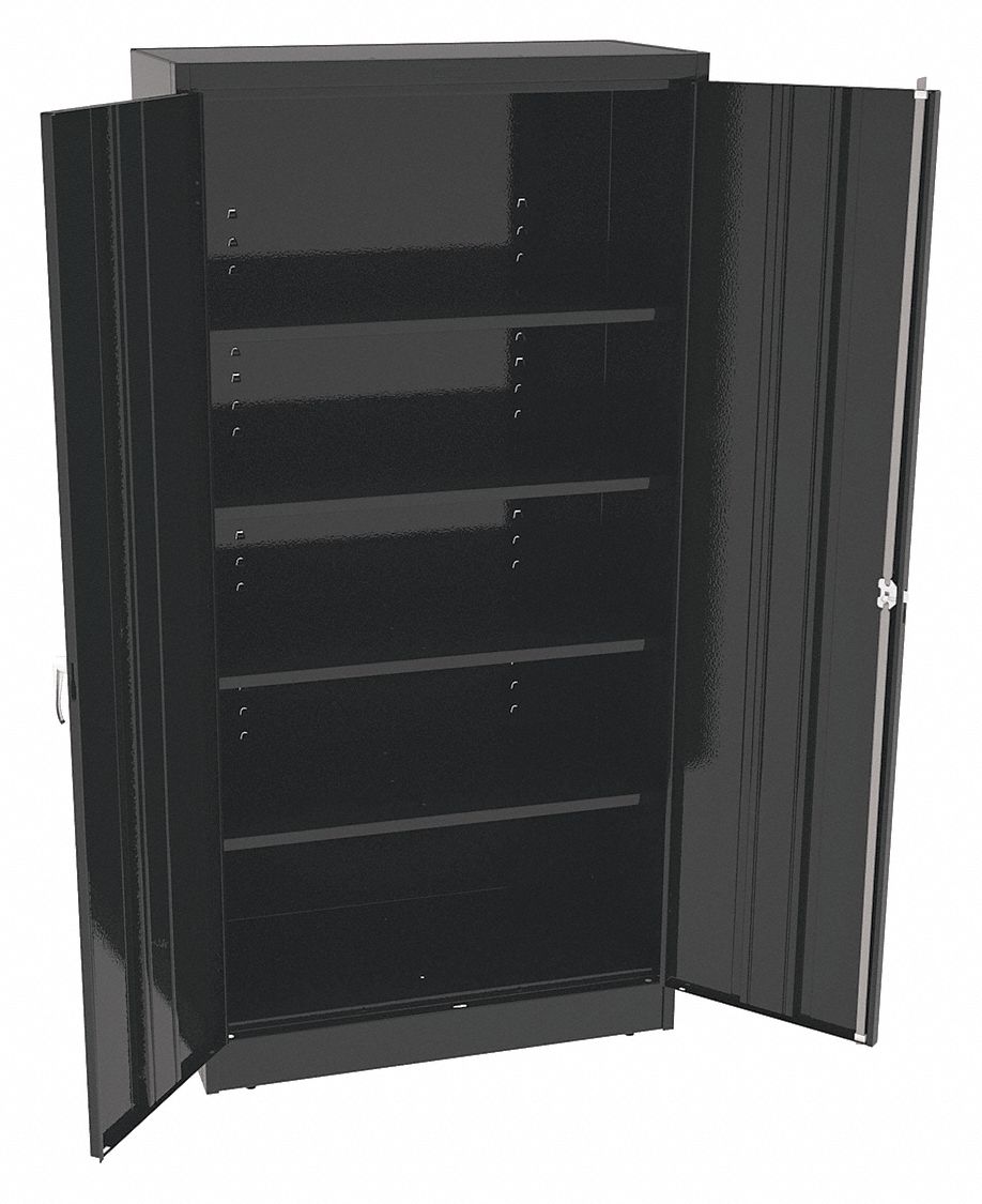 Tennsco Commercial Storage Cabinet Black 72 H X 36 W X 18 D