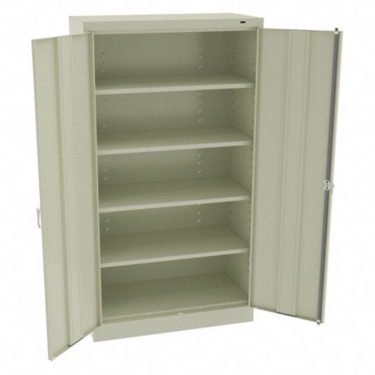 TENNSCO, 36 in x 18 in x 66 in, Swing Handle & Keyed, Storage Cabinet ...