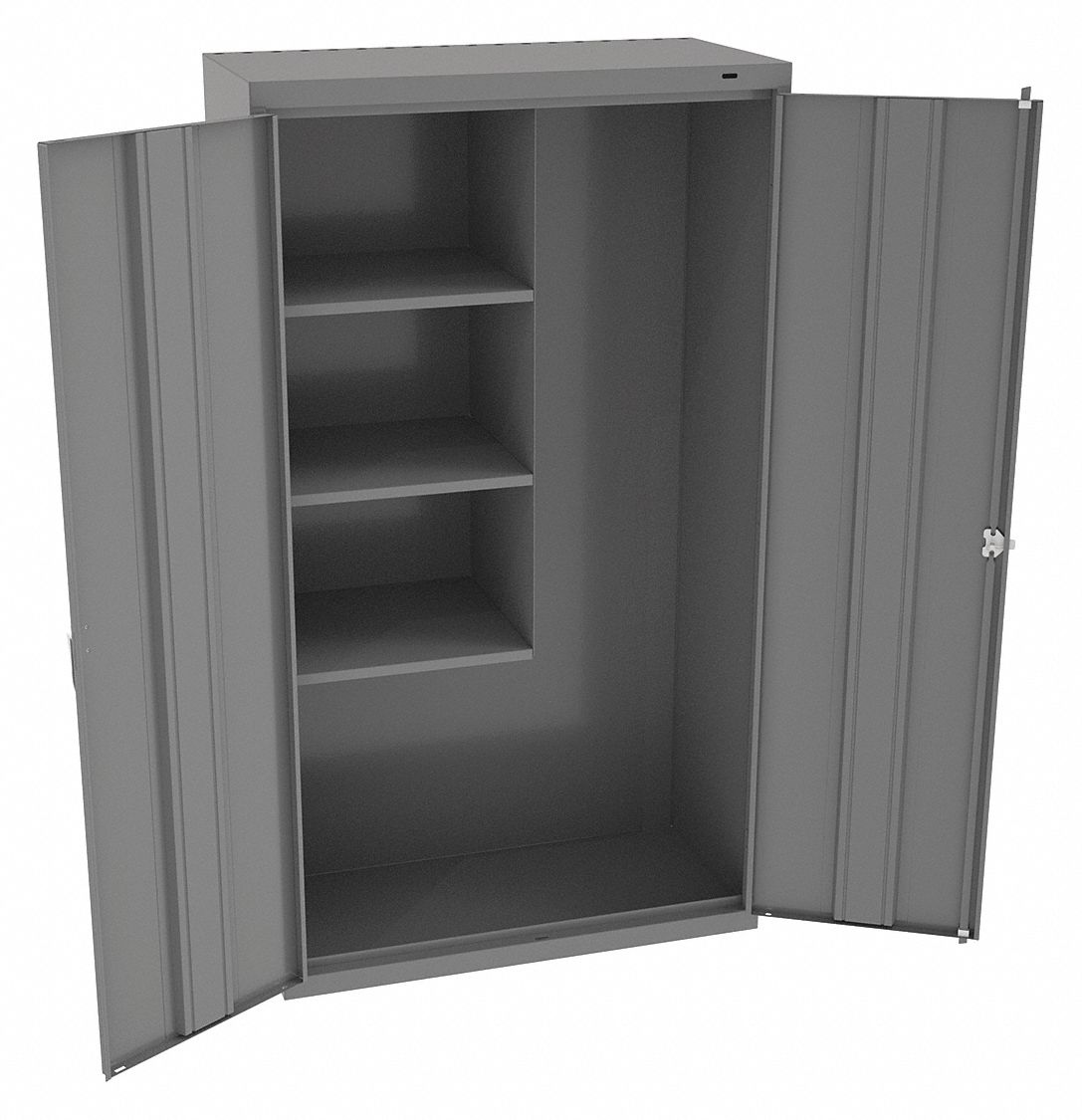 Tennsco, 36 In X 18 In X 64 In, 3 Fixed Shelves, Storage Cabinet 