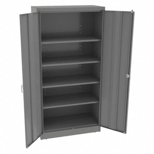 TENNSCO, 36 in x 18 in x 72 in, Swing Handle & Keyed, Storage Cabinet ...