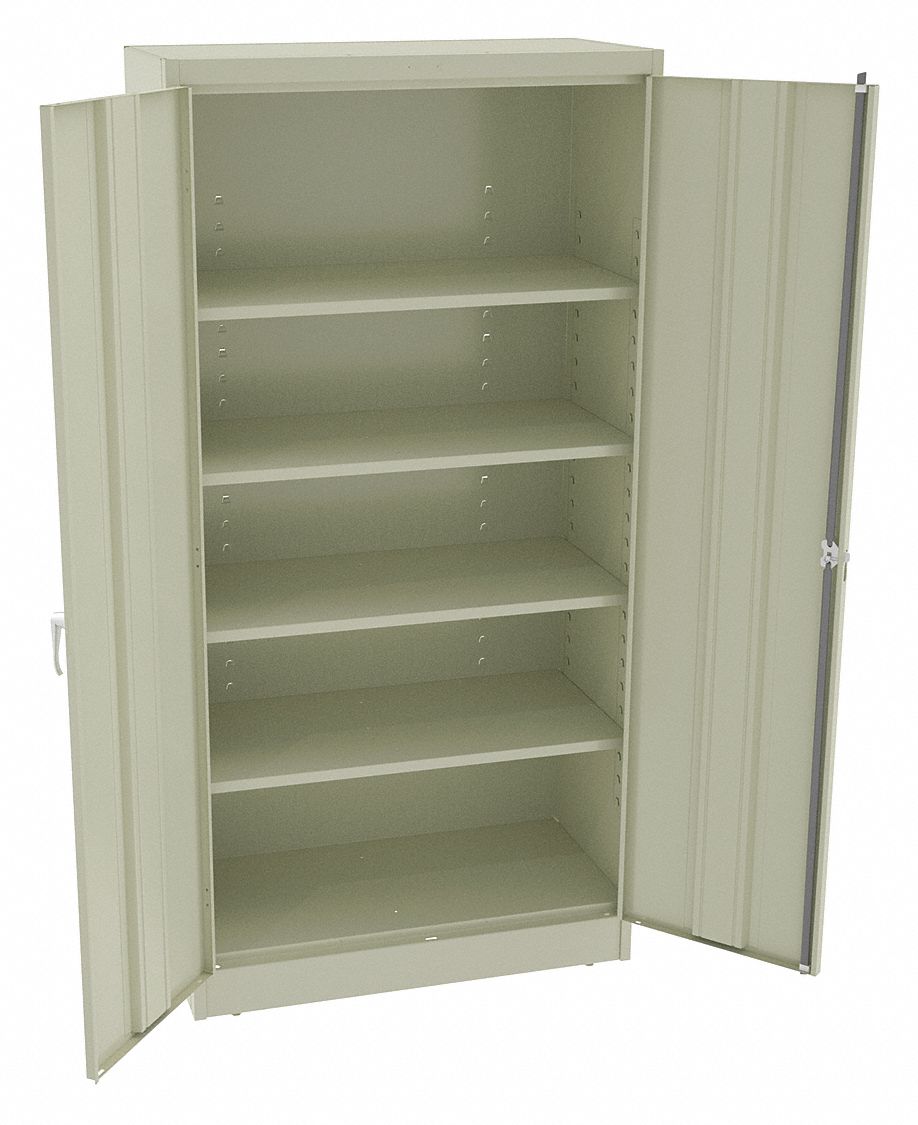 TENNSCO, 36 in x 18 in x 72 in, Swing Handle & Keyed, Storage Cabinet ...