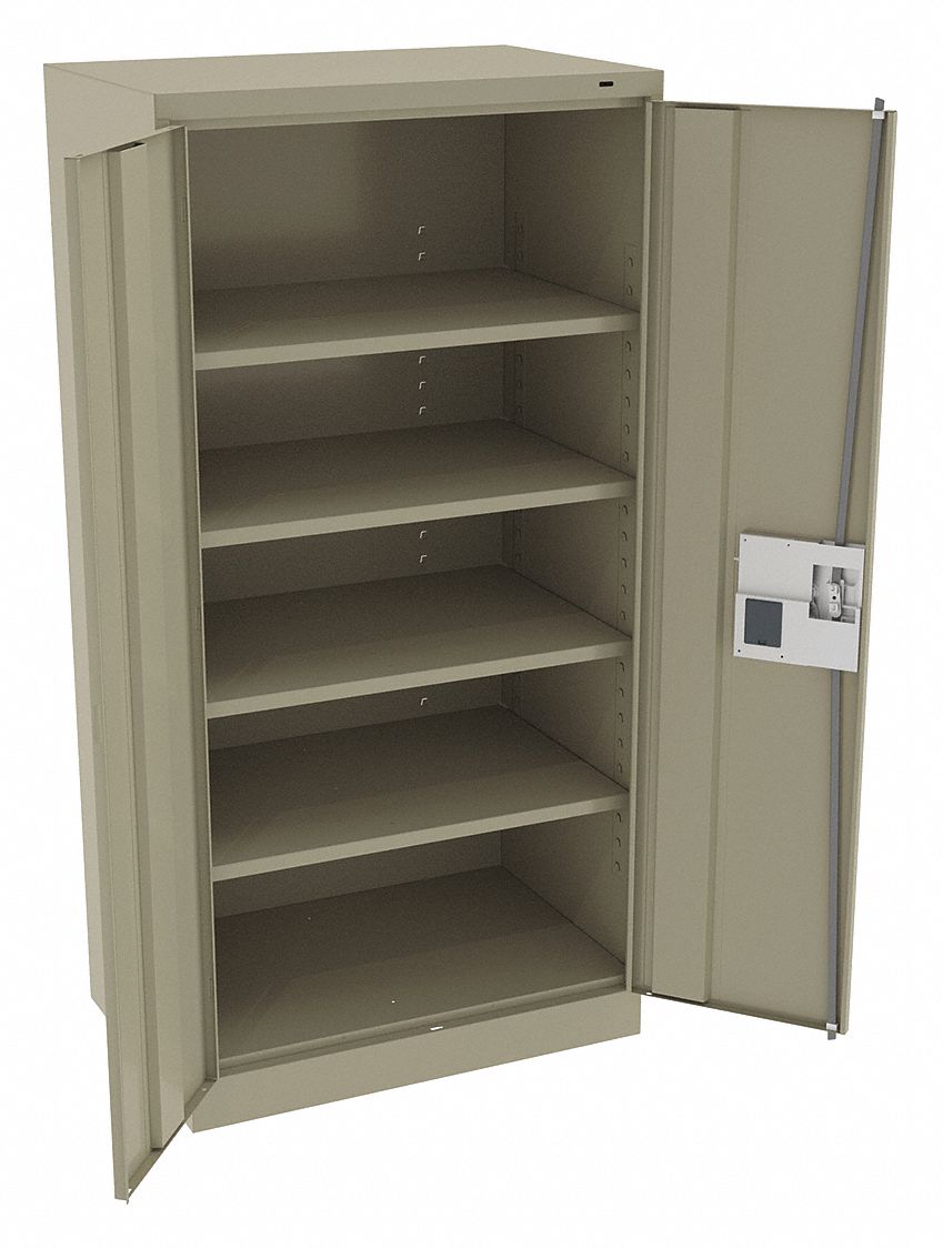 TENNSCO, 36 in x 24 in x 72 in, Recessed Pull Handle & Electronic Keypad, Storage