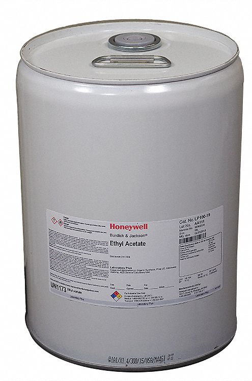Ethyl Acetate: ACS, 19 L, 141-78-6, 0.1% Concentration, Solvent, Liquid, Can, Metal, 1